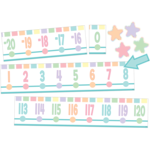 TEACHER CREATED RESOURCES Pastel Pop Number Line (-20 to +120) Bulletin Board