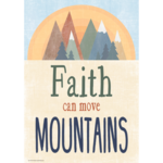 TEACHER CREATED RESOURCES Faith Can Move Mountains Positive Poster