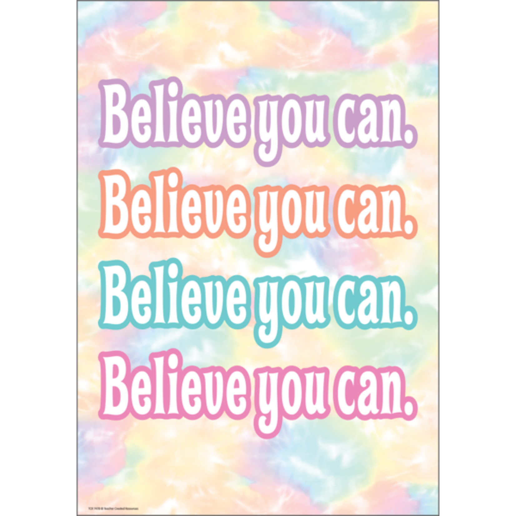 TEACHER CREATED RESOURCES Pastel Pop Believe You Can Positive Poster