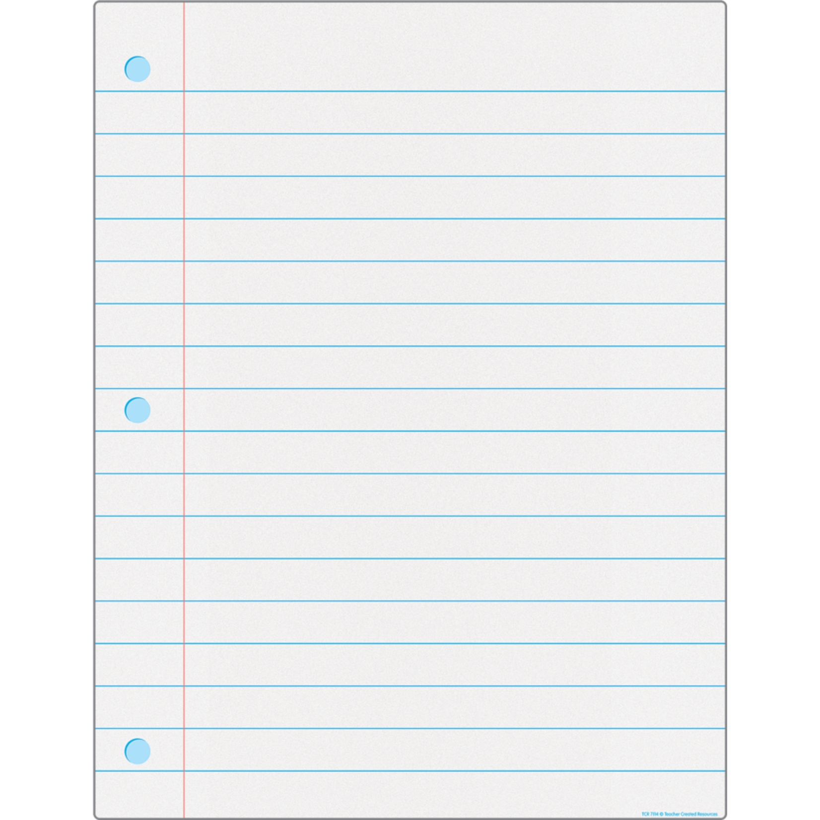 TEACHER CREATED RESOURCES Notebook Paper Write-On/Wipe-Off Chart
