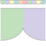 TEACHER CREATED RESOURCES Pastel Pop Scalloped Die-Cut Border Trim