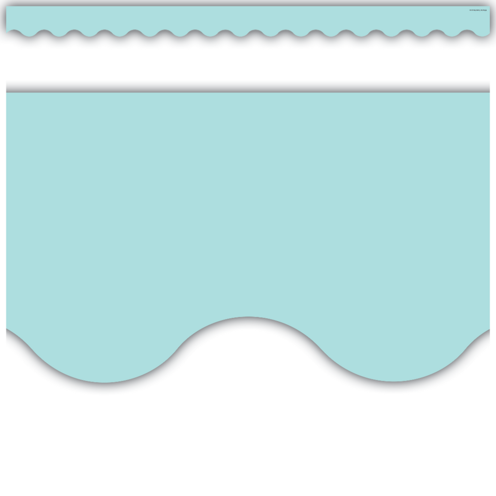 TEACHER CREATED RESOURCES Pastel Blue Scalloped Border Trim