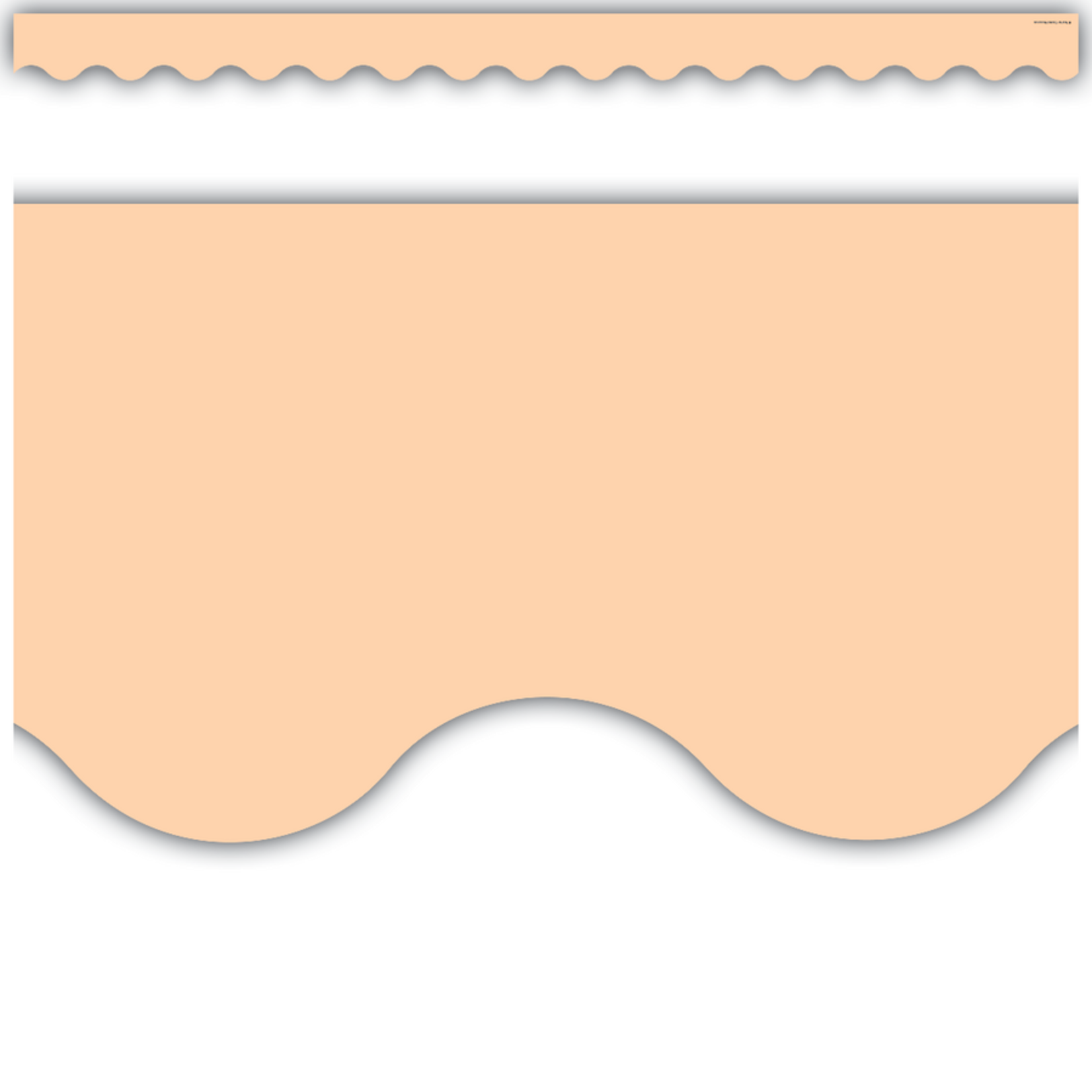 TEACHER CREATED RESOURCES Peach Scalloped Border Trim