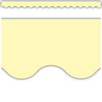 TEACHER CREATED RESOURCES Pastel Yellow Scalloped Border Trim