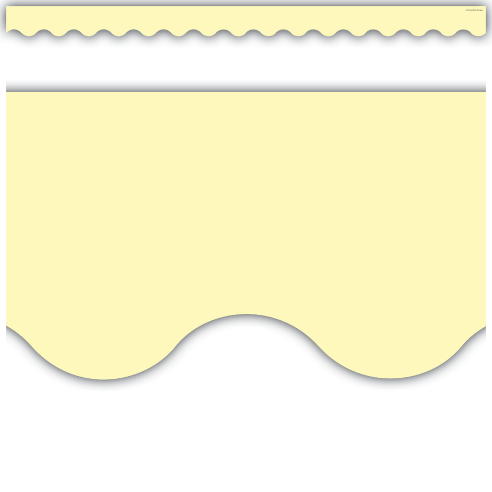 TEACHER CREATED RESOURCES Pastel Yellow Scalloped Border Trim