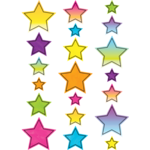 TEACHER CREATED RESOURCES Brights 4Ever Stars Accents - Assorted Sizes