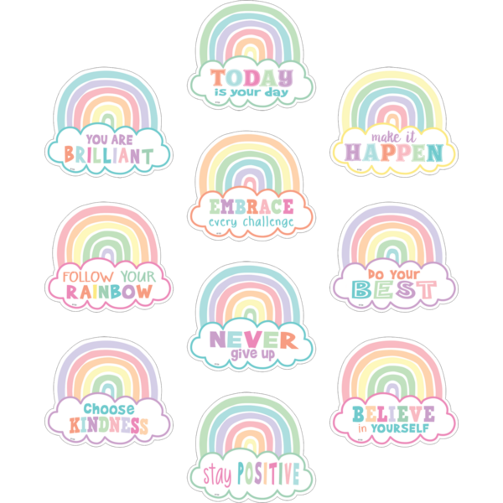 TEACHER CREATED RESOURCES Pastel Pop Positive Sayings Accents