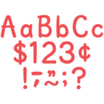 TEACHER CREATED RESOURCES Melon Red 4" Modern Classic Letters Combo Pack