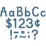 TEACHER CREATED RESOURCES Slate Blue 4" Modern Classic Letters Combo Pack