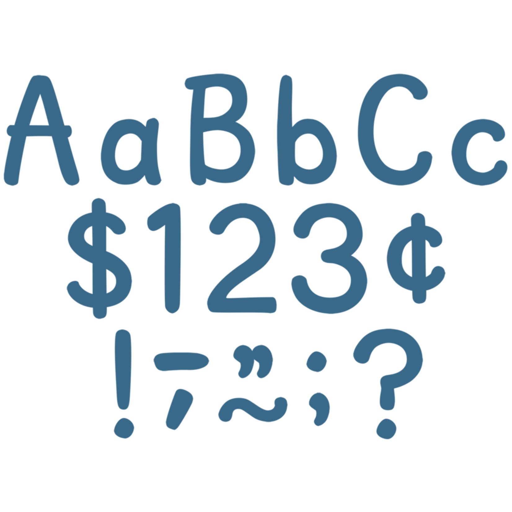 TEACHER CREATED RESOURCES Slate Blue 4" Modern Classic Letters Combo Pack