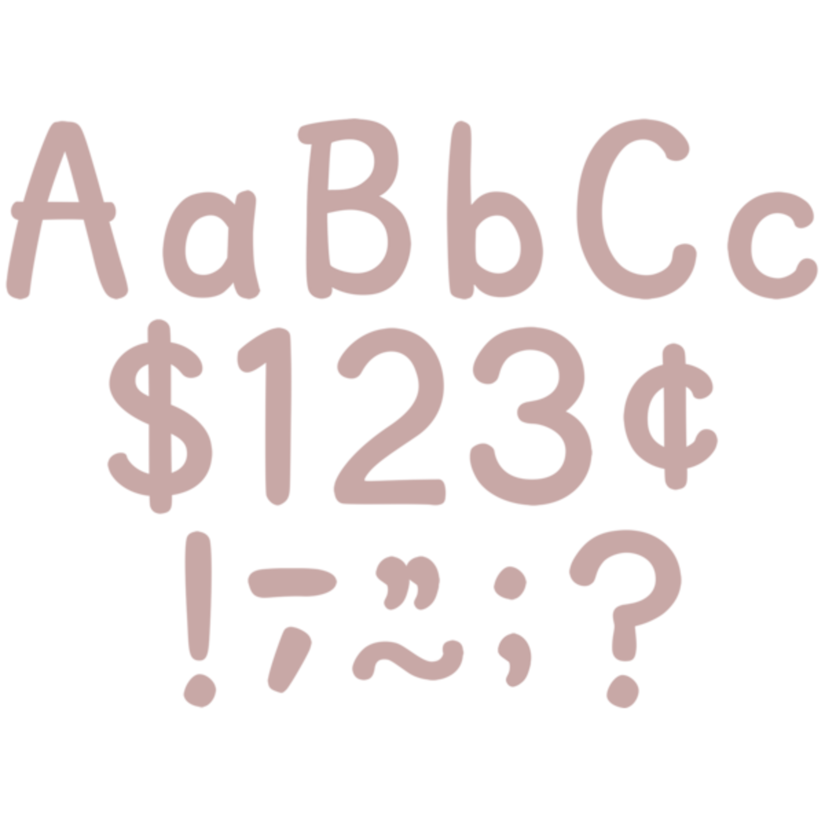 TEACHER CREATED RESOURCES Light Mauve 4" Modern Classic Letters Combo Pack