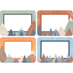 TEACHER CREATED RESOURCES Moving Mountains Name Tags/Labels - Multi-Pack