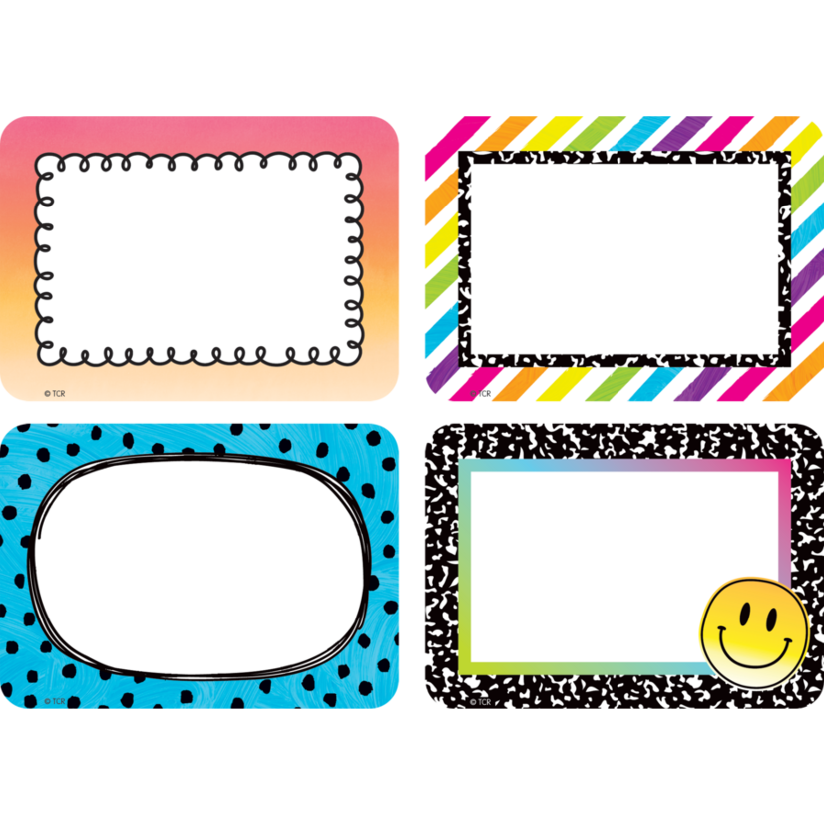TEACHER CREATED RESOURCES Brights 4Ever Name Tags/Labels - Multi-Pack