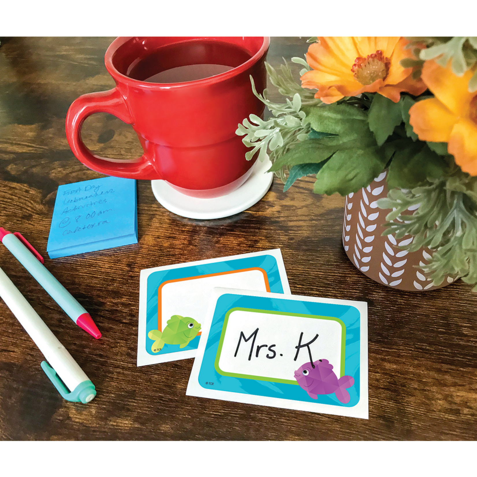 TEACHER CREATED RESOURCES Colorful Fish Name Tags/Labels - Multi-Pack