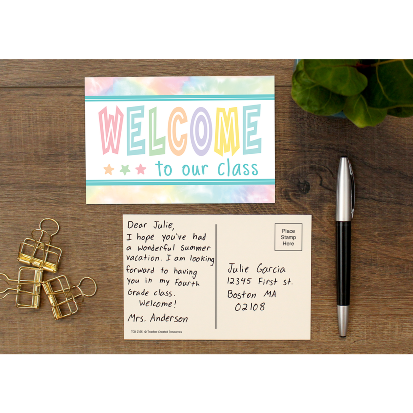 TEACHER CREATED RESOURCES Pastel Pop Welcome Postcards