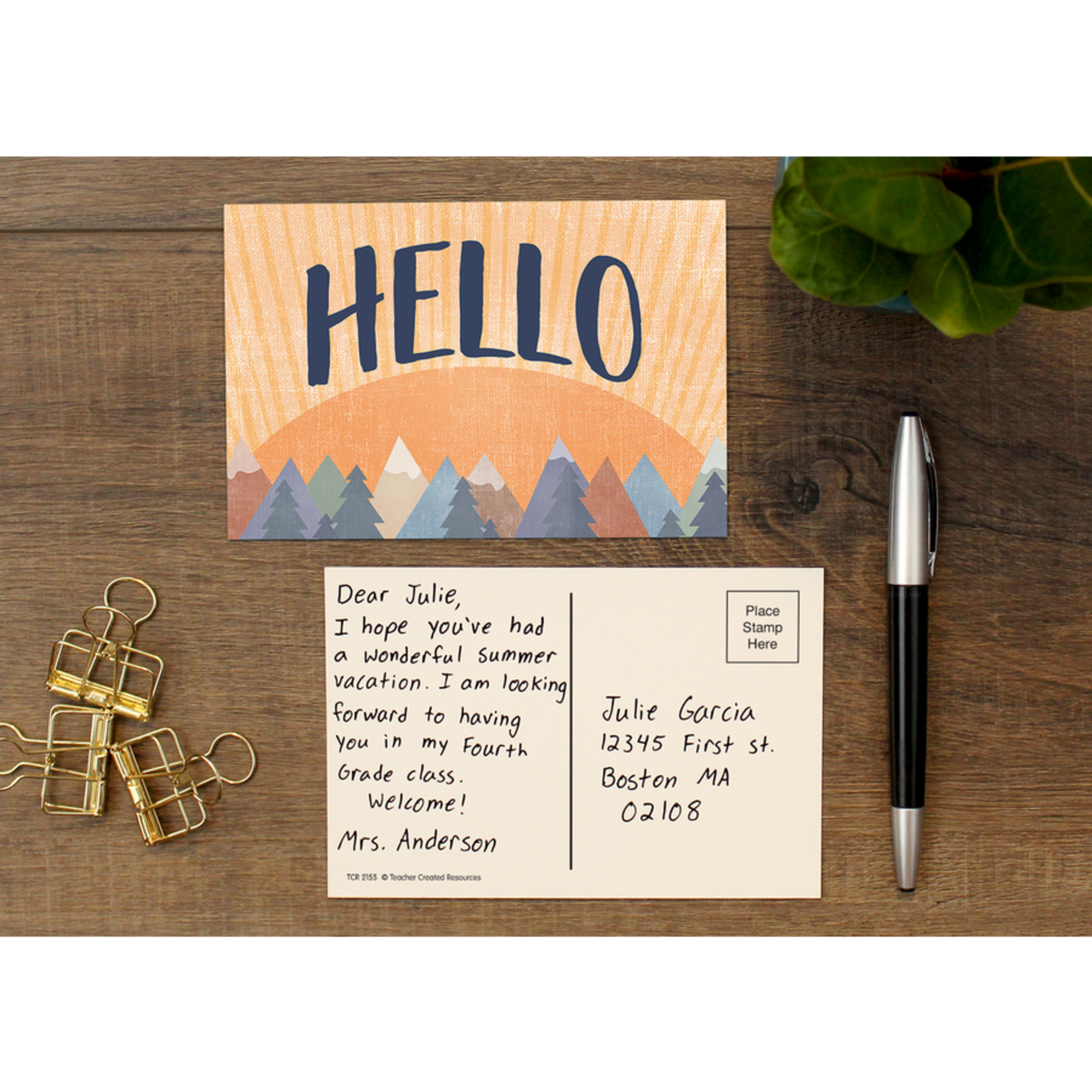 TEACHER CREATED RESOURCES Moving Mountains Hello Postcards