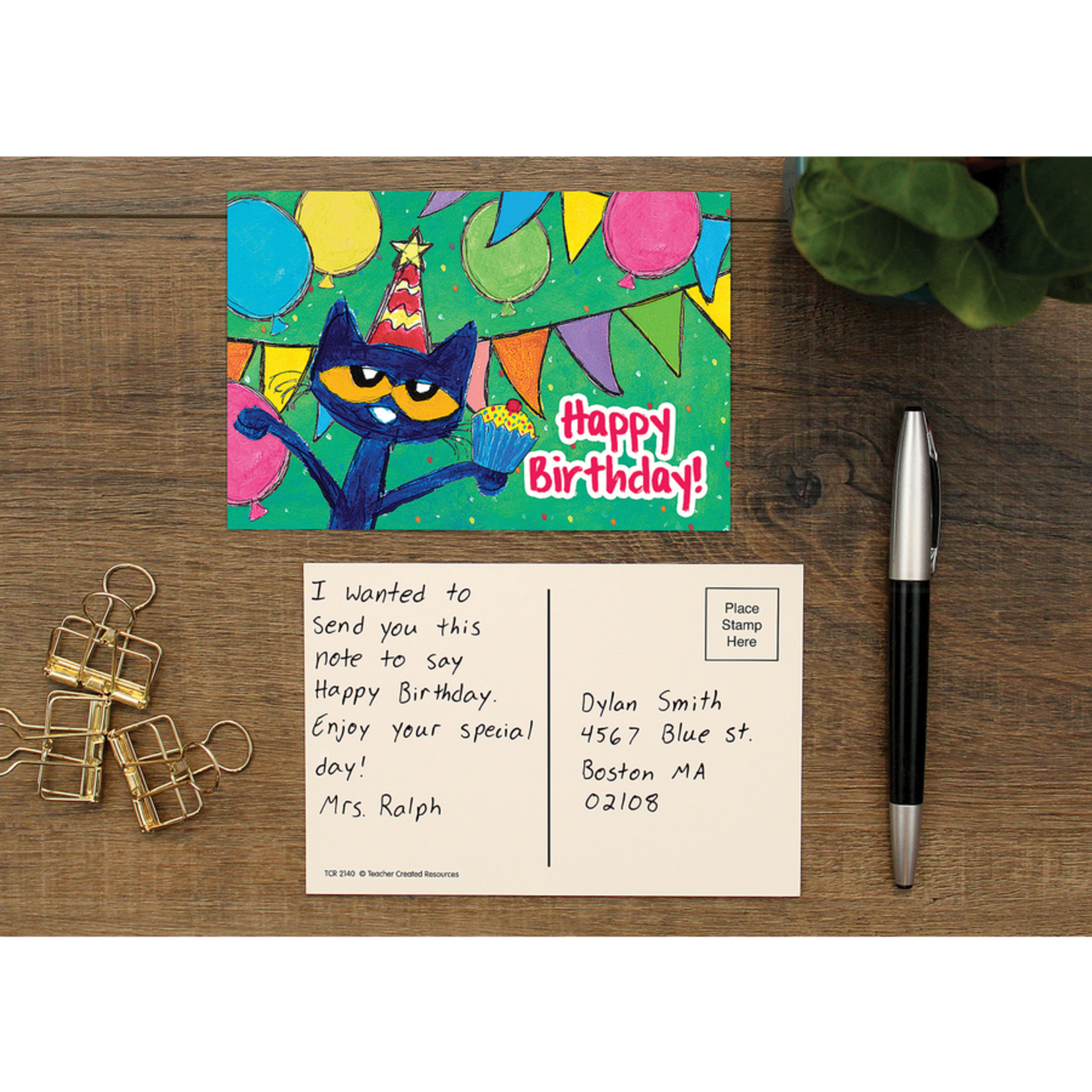 TEACHER CREATED RESOURCES Pete the Cat Happy Birthday Postcards