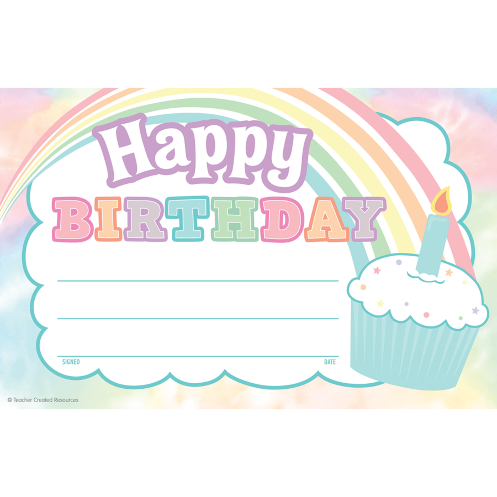 TEACHER CREATED RESOURCES Pastel Pop Happy Birthday Awards