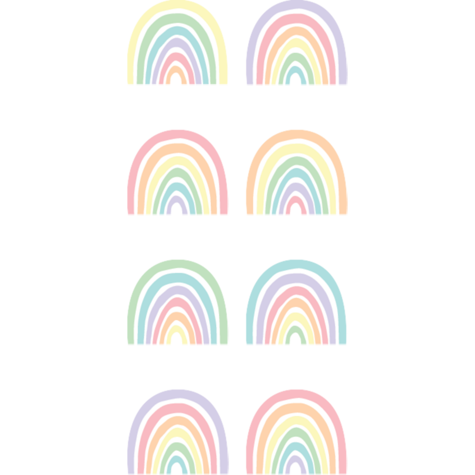 TEACHER CREATED RESOURCES Pastel Pop Rainbows Mini Stickers