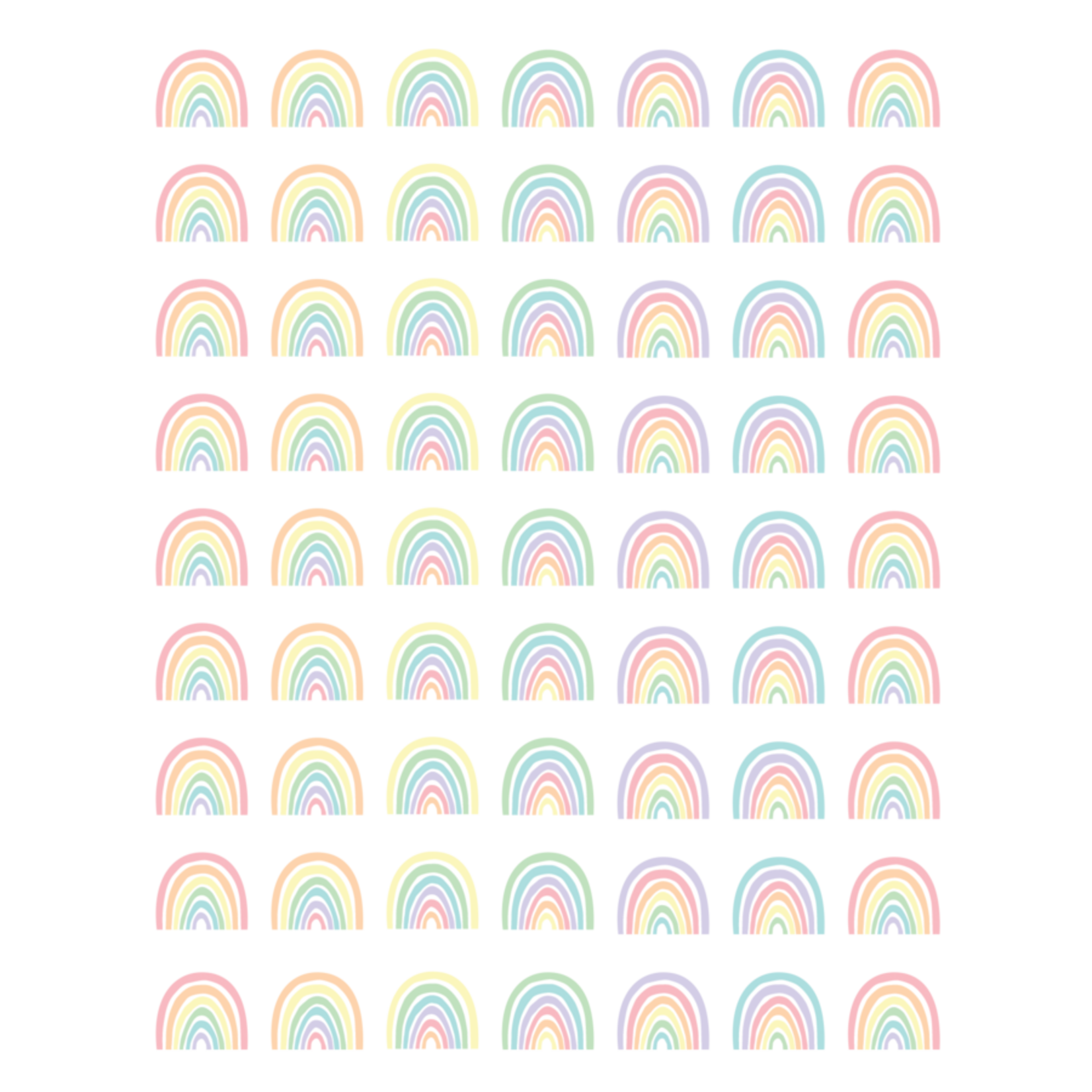 TEACHER CREATED RESOURCES Pastel Pop Rainbows Mini Stickers