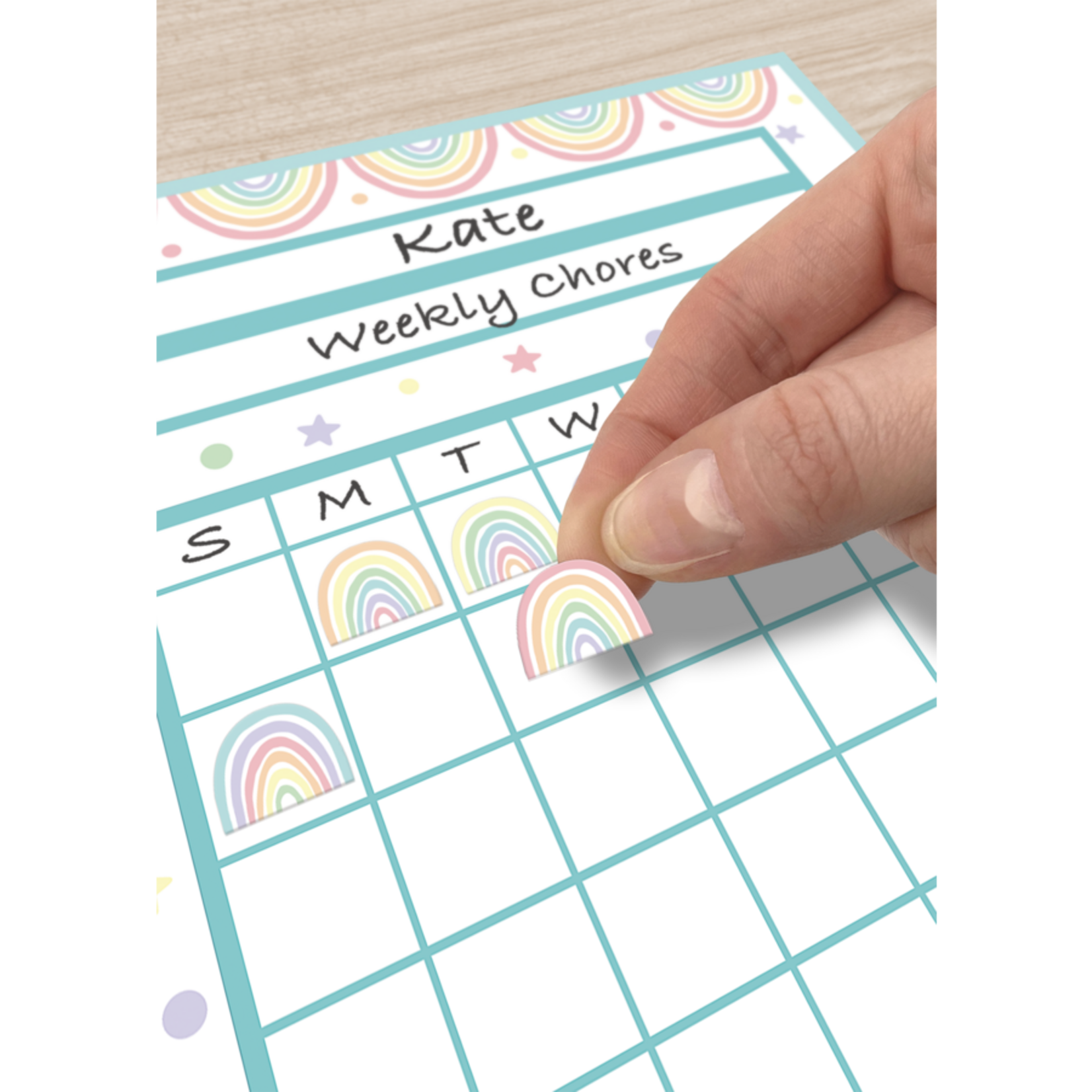 TEACHER CREATED RESOURCES Pastel Pop Rainbows Mini Stickers