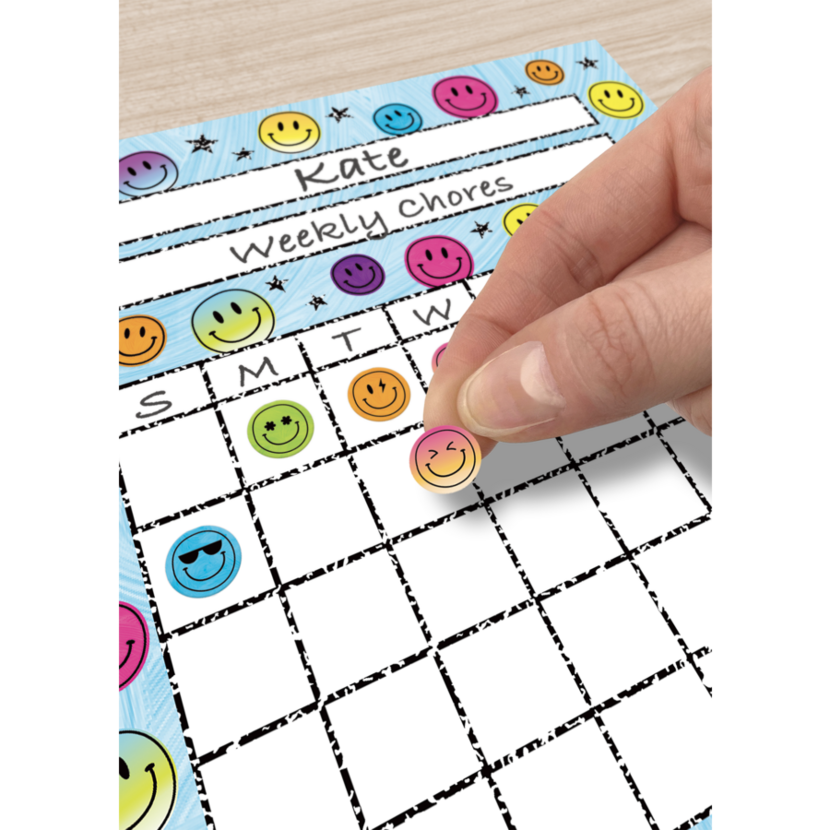 TEACHER CREATED RESOURCES Brights 4Ever Smiley Faces Mini Stickers Valu-Pak