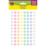 TEACHER CREATED RESOURCES Pastel Pop Circles Mini Stickers Valu-Pak