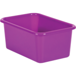 TEACHER CREATED RESOURCES Purple Small Plastic Storage Bin