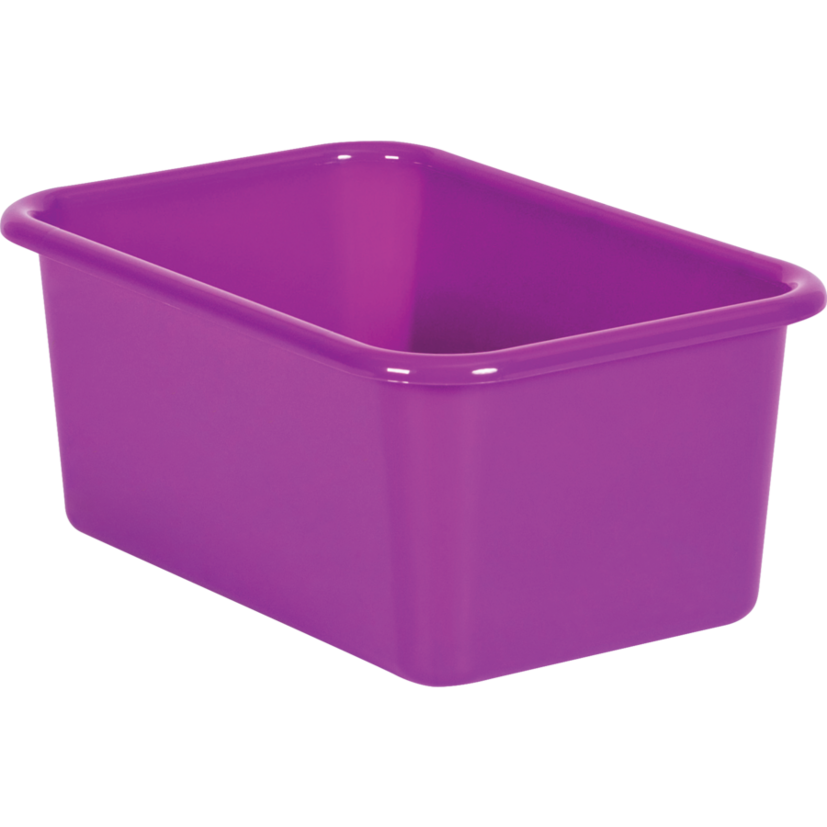 TEACHER CREATED RESOURCES Purple Small Plastic Storage Bin