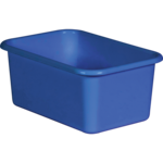 TEACHER CREATED RESOURCES Blue Small Plastic Storage Bin