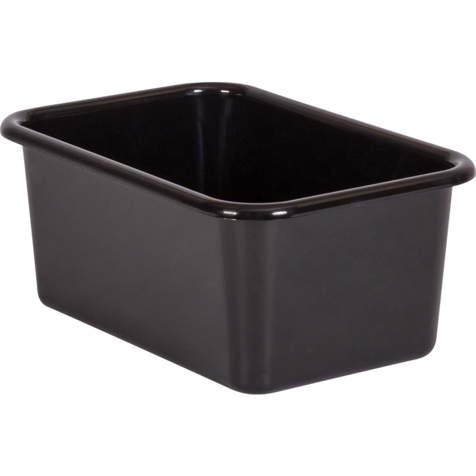 TEACHER CREATED RESOURCES Black Small Plastic Storage Bin