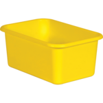 TEACHER CREATED RESOURCES Yellow Small Plastic Storage Bin