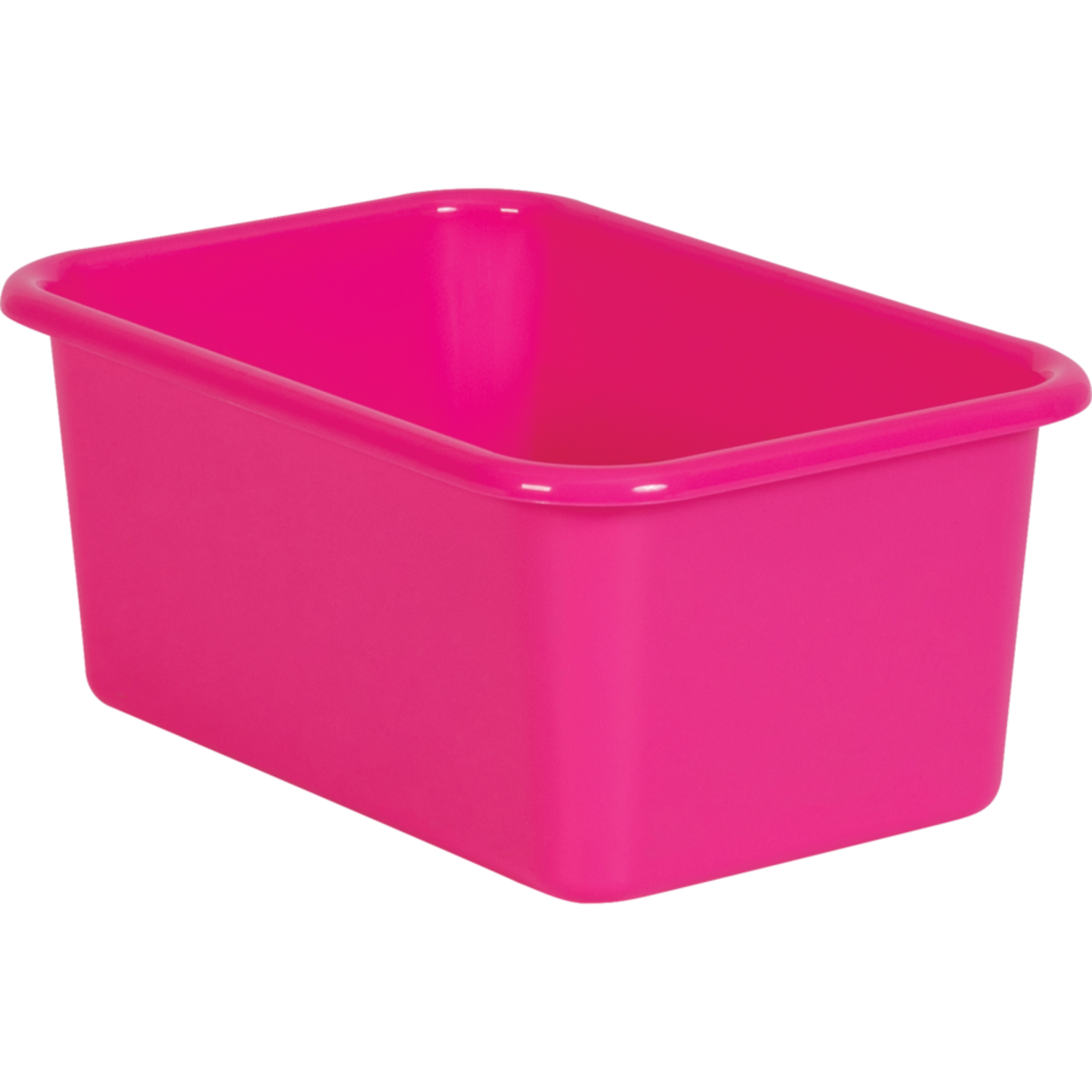 TEACHER CREATED RESOURCES Pink Small Plastic Storage Bin