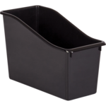 TEACHER CREATED RESOURCES Black Plastic Book Bin