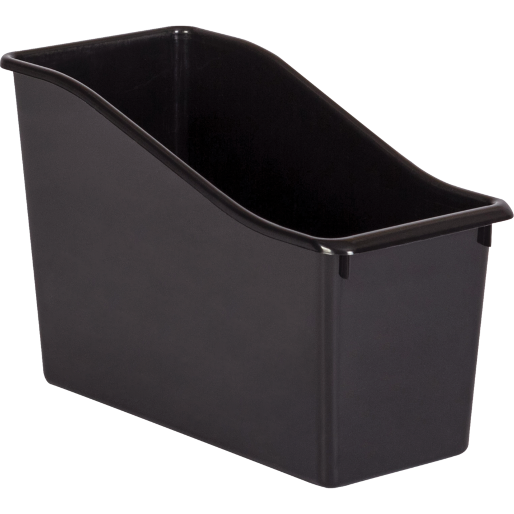 TEACHER CREATED RESOURCES Black Plastic Book Bin