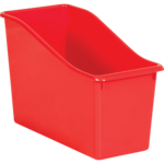 TEACHER CREATED RESOURCES Red Plastic Book Bin
