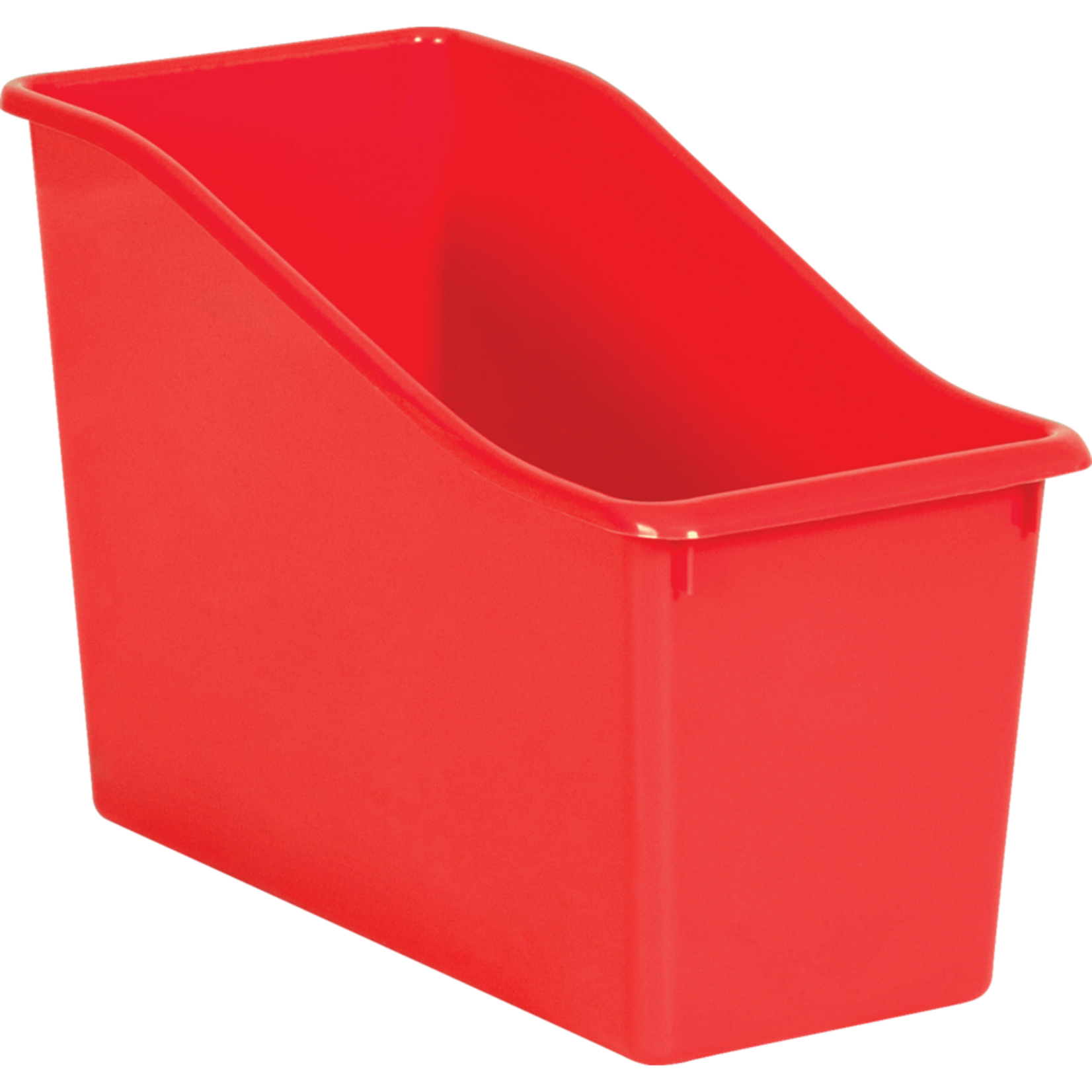 TEACHER CREATED RESOURCES Red Plastic Book Bin