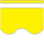 TEACHER CREATED RESOURCES Yellow Scalloped Border Trim
