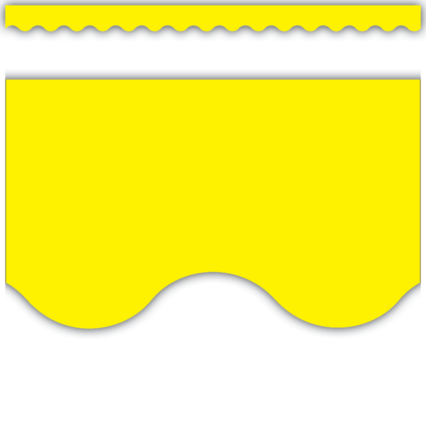 TEACHER CREATED RESOURCES Yellow Scalloped Border Trim
