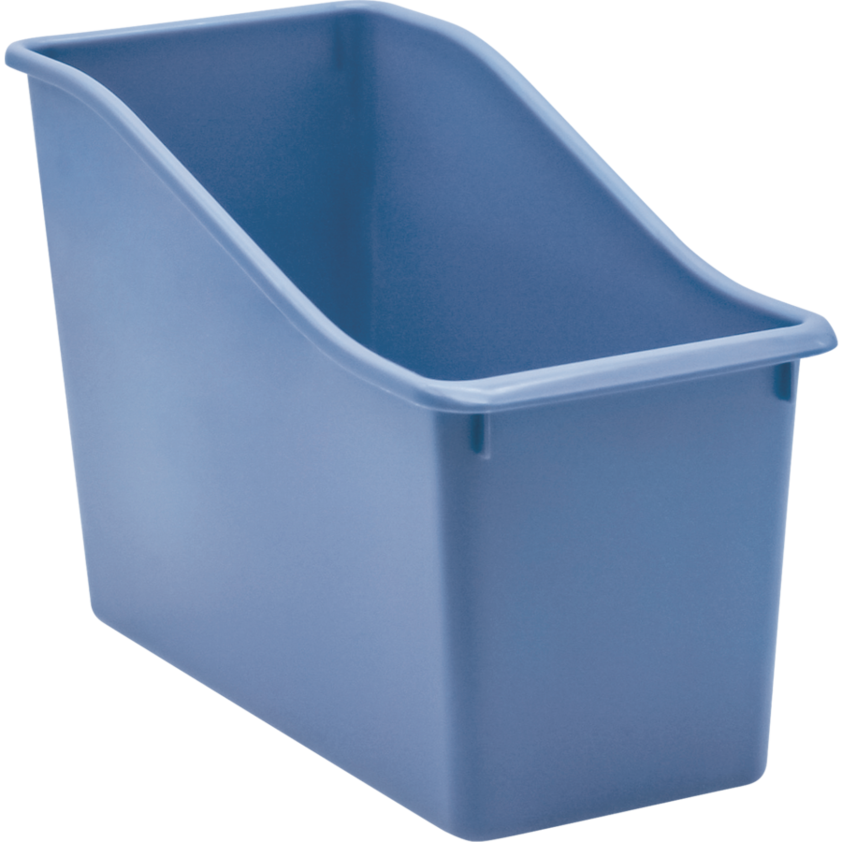 TEACHER CREATED RESOURCES Slate Blue Plastic Book Bin
