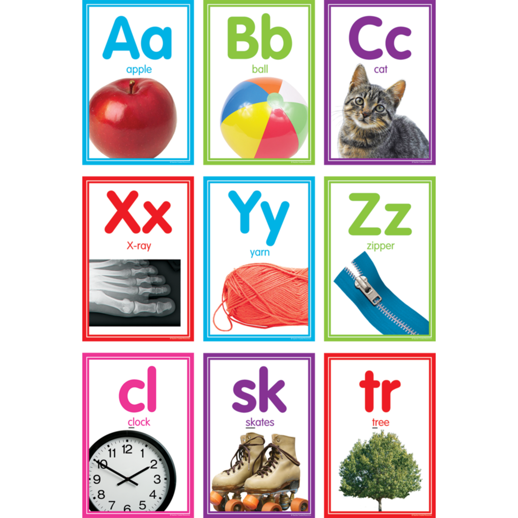 TEACHER CREATED RESOURCES Colorful Photo Alphabet Cards Bulletin Board