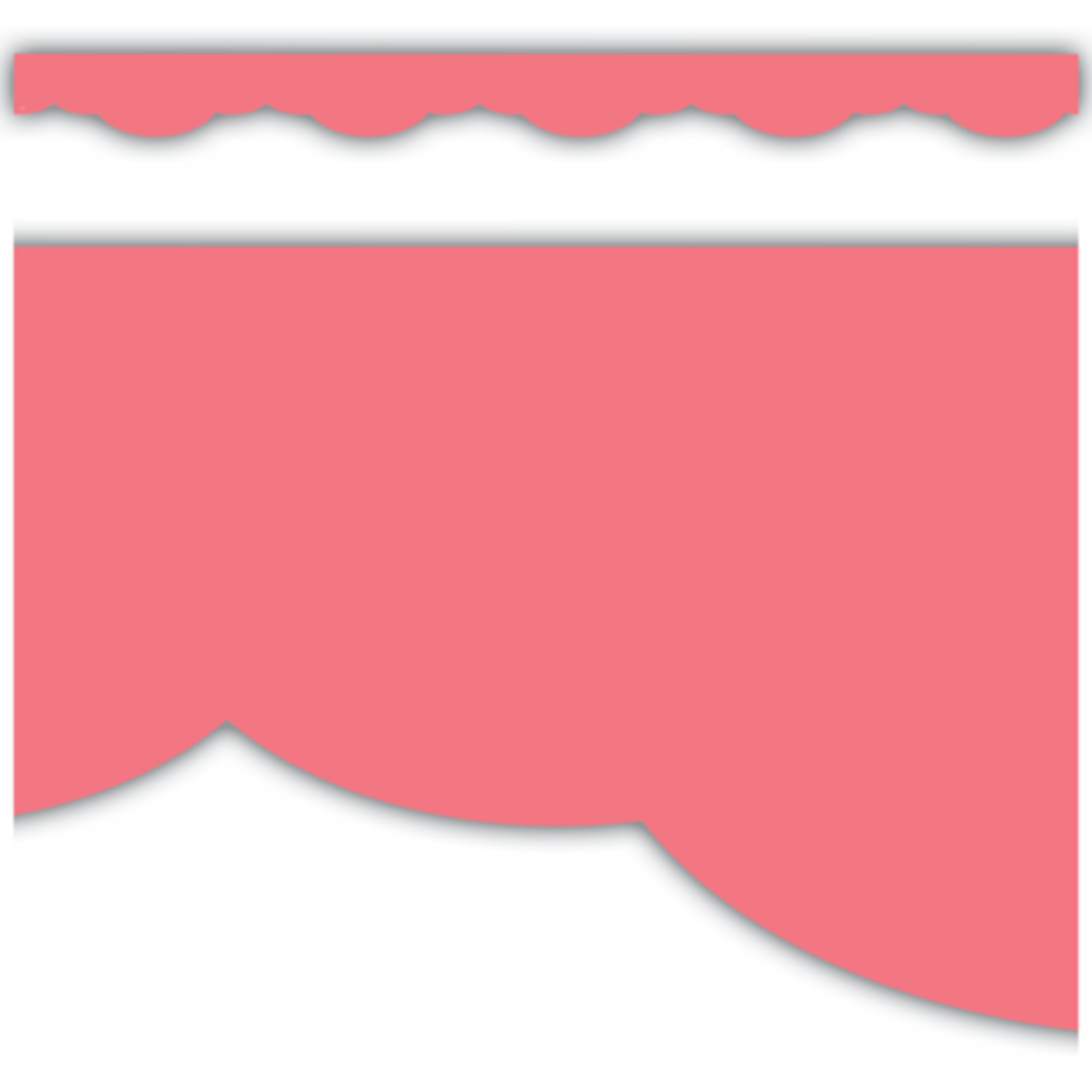 TEACHER CREATED RESOURCES Coral Pink Fancy Scallops Border Trim
