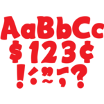TEACHER CREATED RESOURCES Red Funtastic 4" Letters Combo Pack