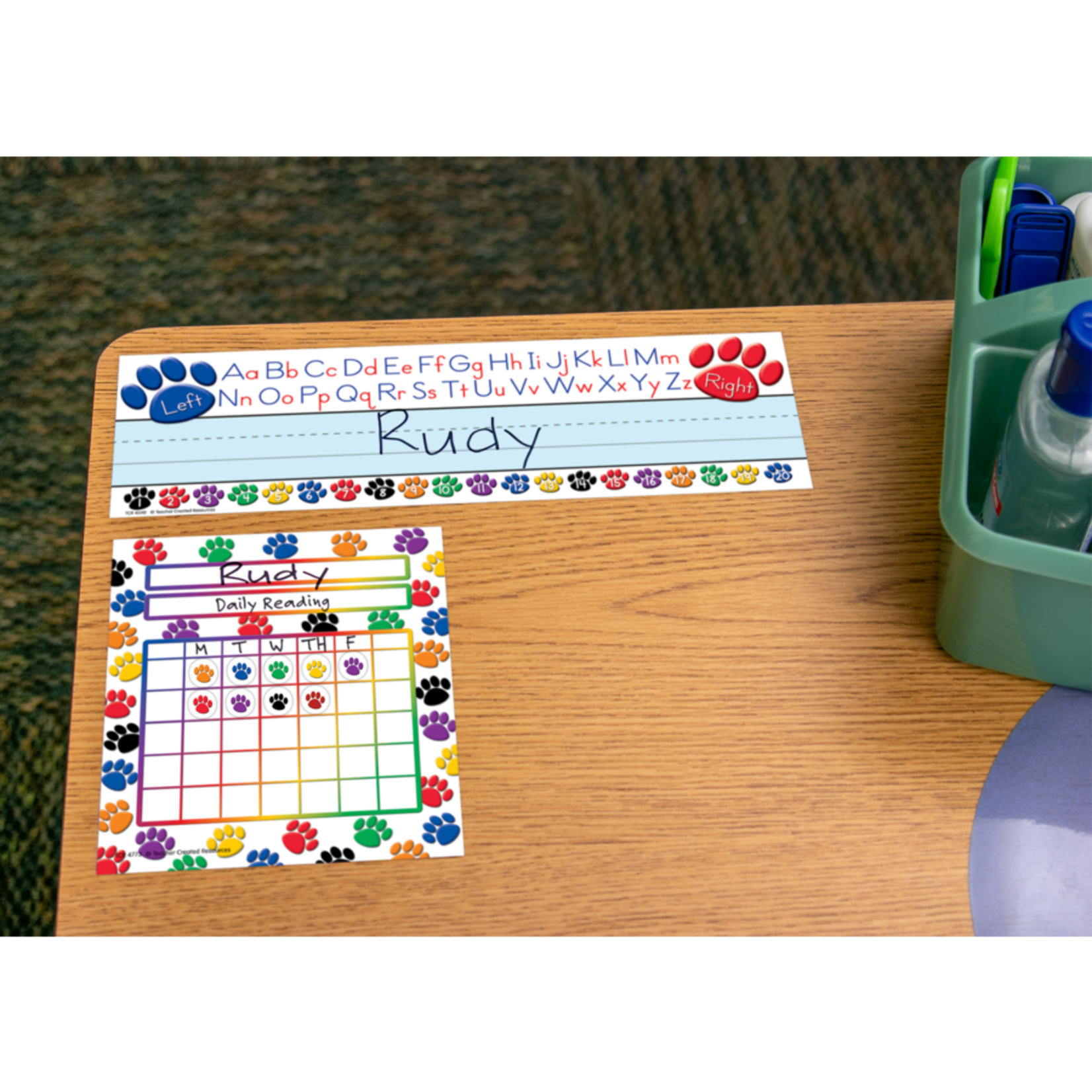TEACHER CREATED RESOURCES Colorful Paw Prints Mini Incentive Charts
