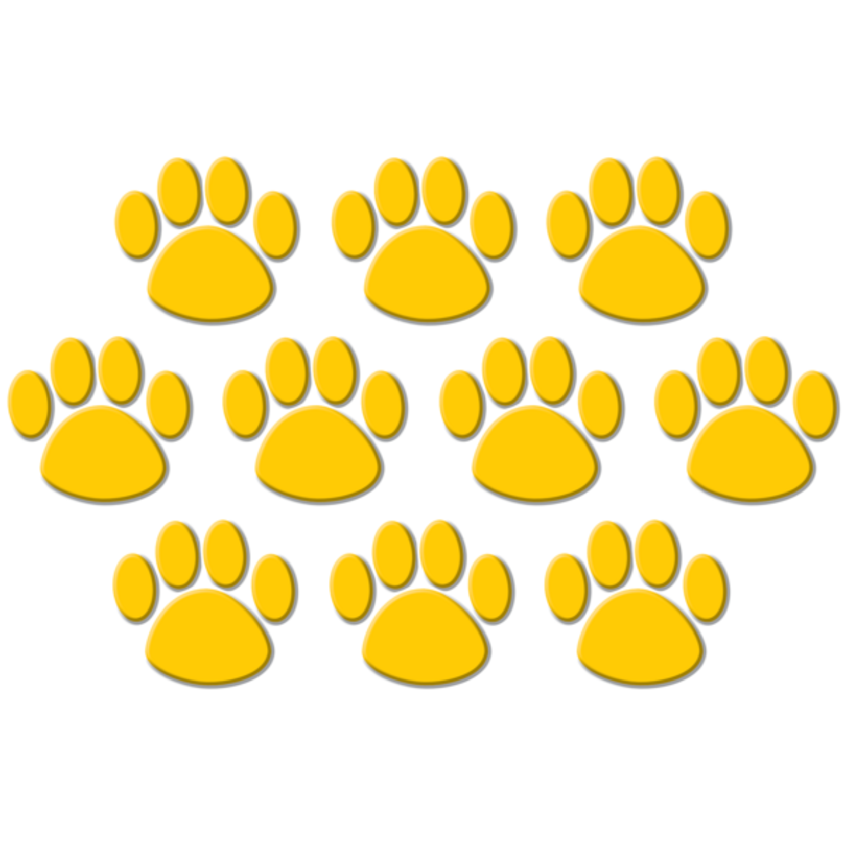 TEACHER CREATED RESOURCES Gold Paw Prints Accents