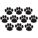 TEACHER CREATED RESOURCES Black Paw Prints Accents
