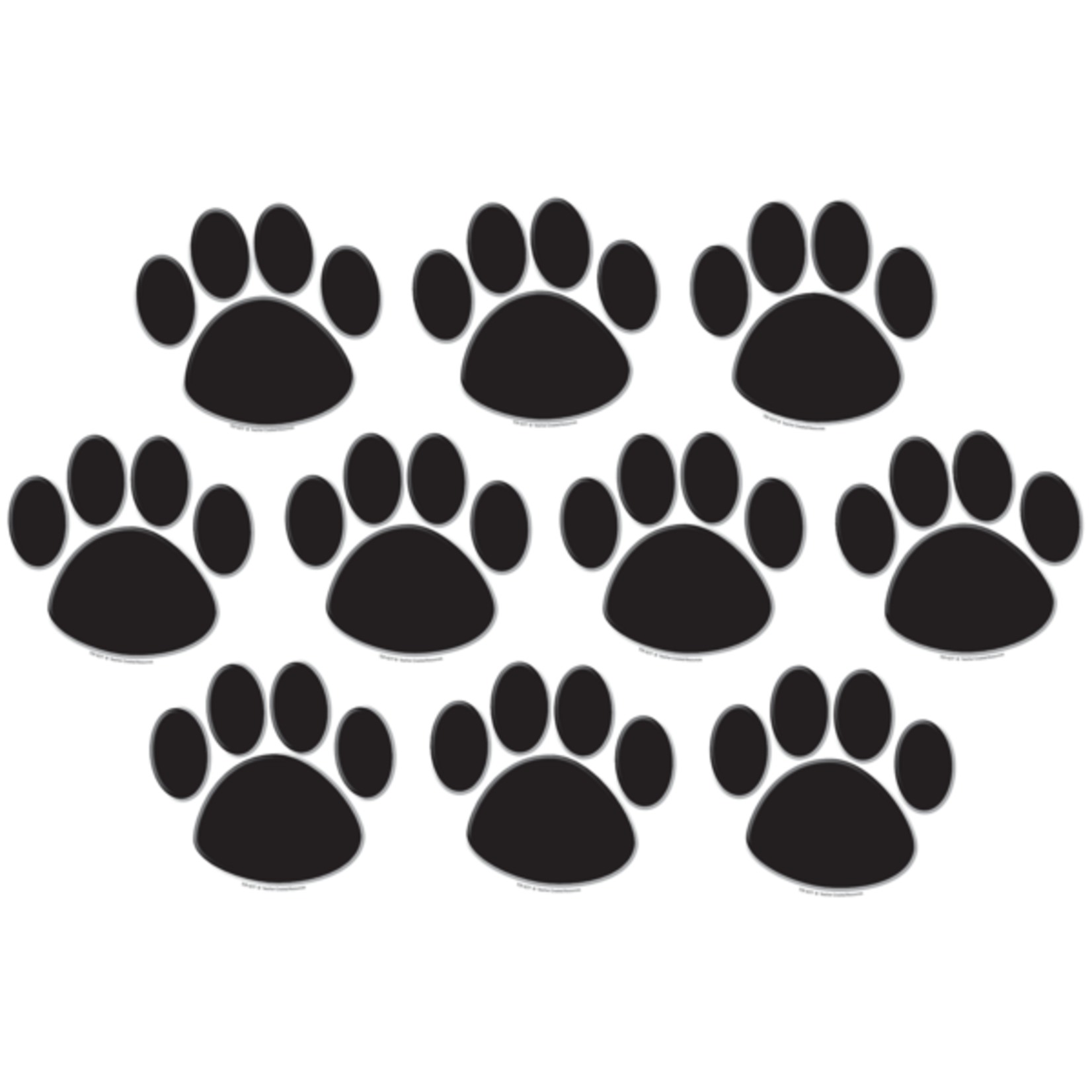 TEACHER CREATED RESOURCES Black Paw Prints Accents