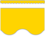 TEACHER CREATED RESOURCES Yellow Gold Scalloped Border Trim