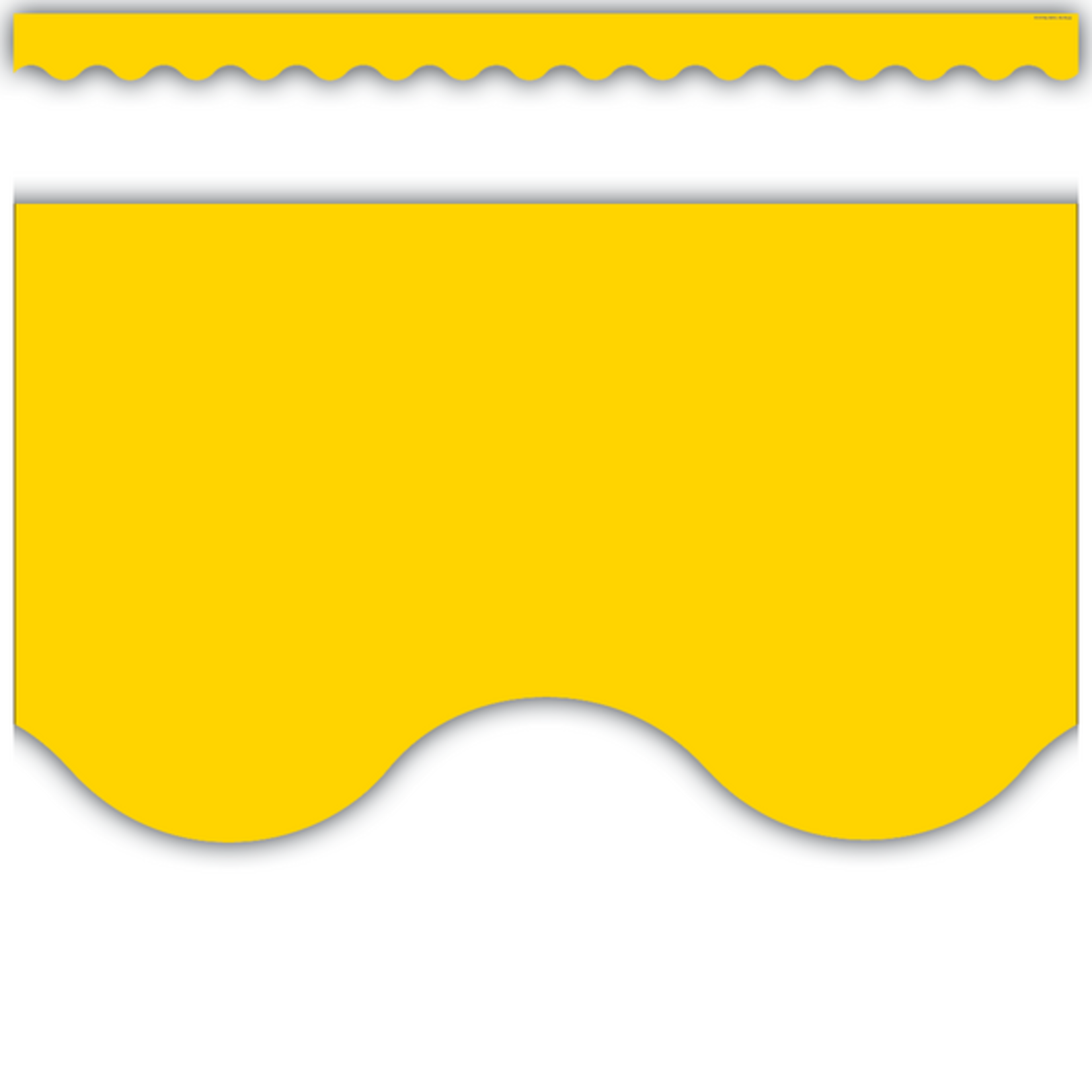 TEACHER CREATED RESOURCES Yellow Gold Scalloped Border Trim