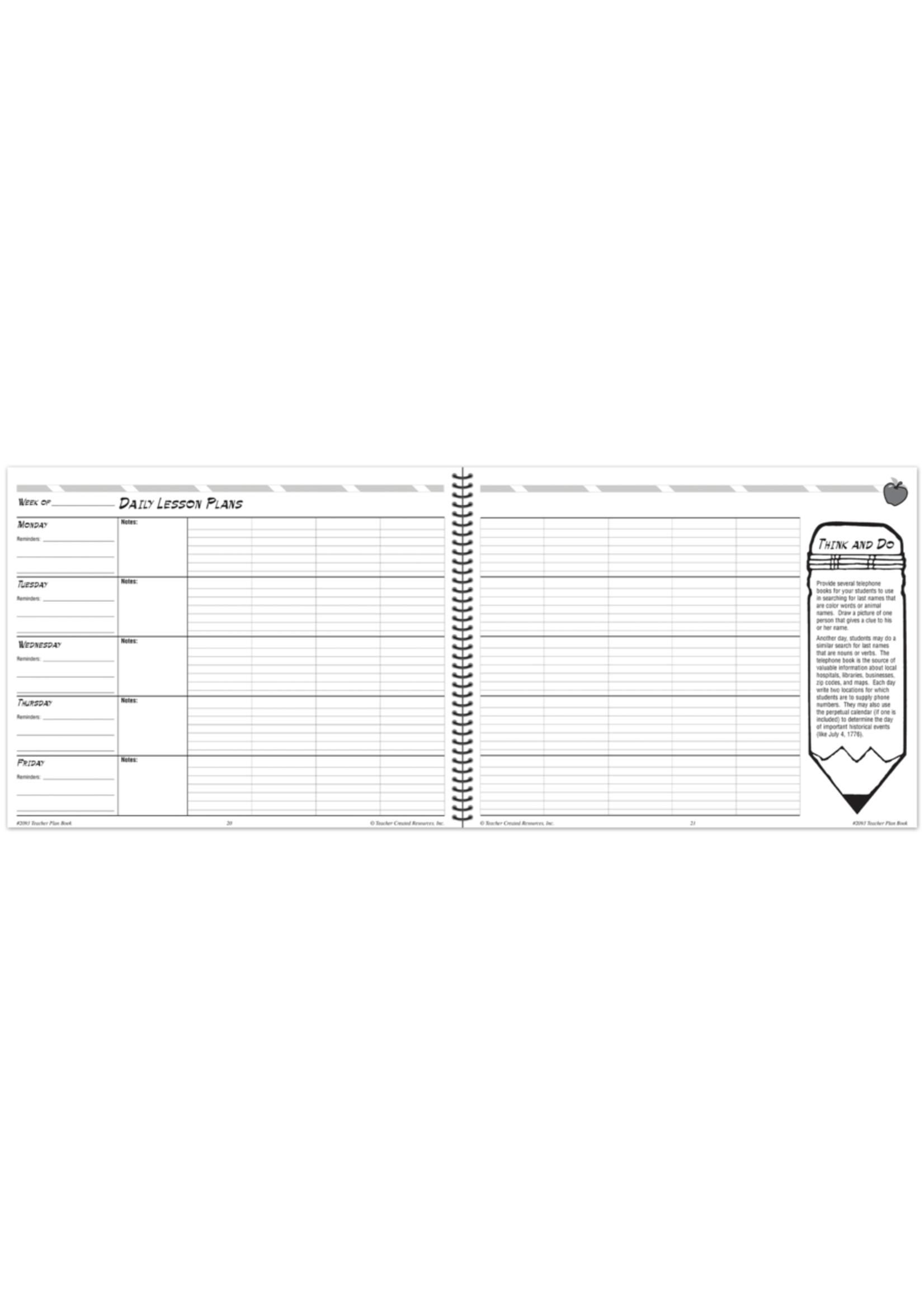 CHALKBOARD TEACHER PLANNER Educational Outfitters